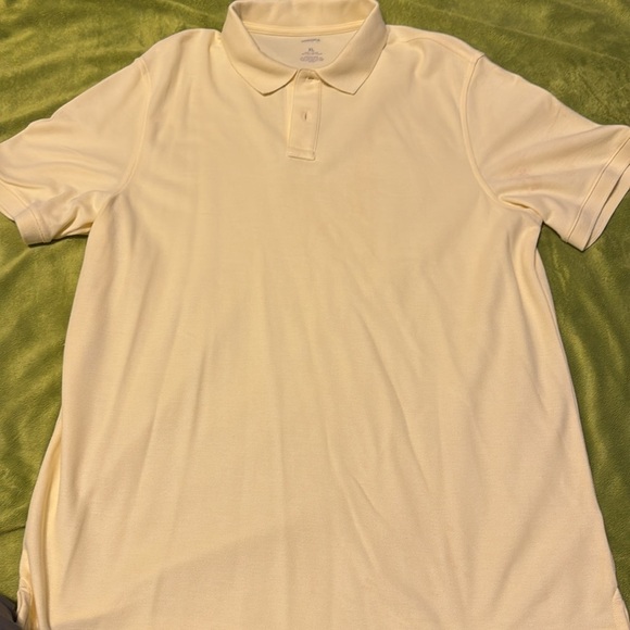 2 pm Sonoma Mens Polo XL Blue and Yellow Short Sleeve Cotton Life Style Casual - Picture 5 of 8